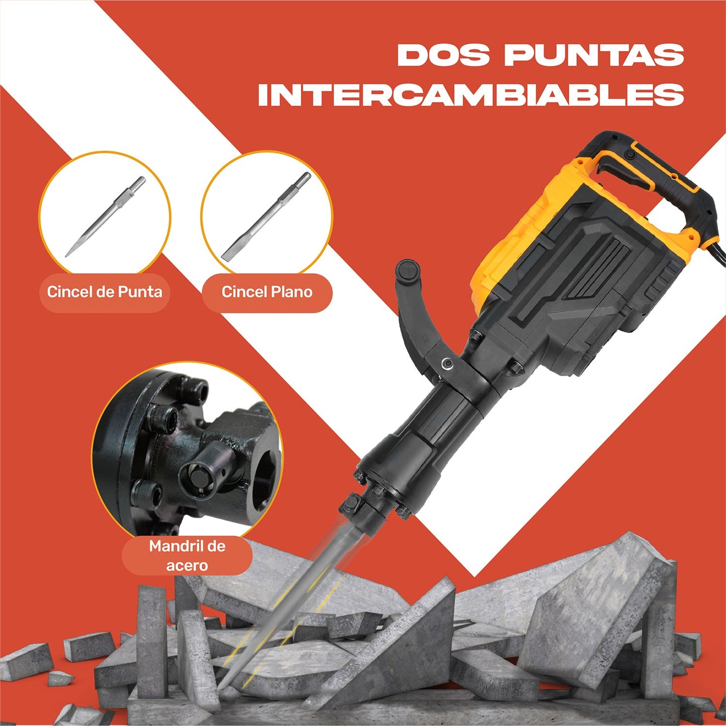 Demoledor Rompedor Concreto Electrico 1700w