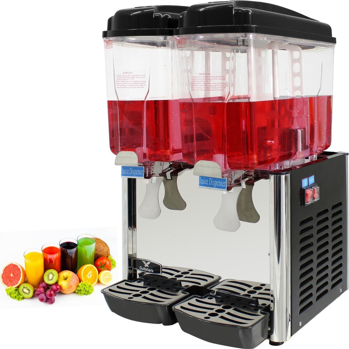 Dispensador Agua Fria Jugos 36 Litros 2 Tanques