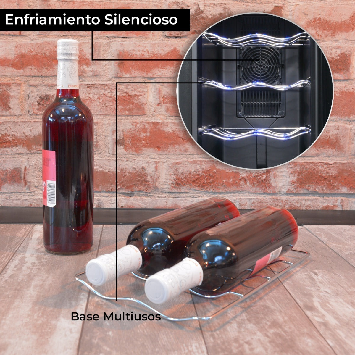 Cava Enfriador Vinos 12 Botellas Frigobar Exclusive Premium